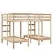 Giroletto Castello Triplo 140x200/70x140cm Legno Massello Pino - Foto miniatura 7