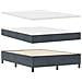 Letto a Molle con Materasso e Panca Grigio Scuro 160x200 cm Velluto - Foto miniatura 3