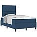 Letto a Rete con Materasso Blu 120x200 cm Tessuto - Foto miniatura 1