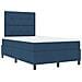 Letto a Rete con Materasso Blu 120x200 cm Tessuto - Foto miniatura 6