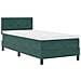 Letto con Sommier e Materasso Verde Scuro 90x200 cm Velluto - Foto miniatura 3