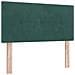 Letto con Sommier e Materasso Verde Scuro 90x200 cm Velluto - Foto miniatura 7
