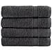 Asciugamani Doccia SOLUND 4 pz Antracite 70x140 cm 600gsm - Foto miniatura 1