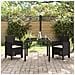 Sedia da Giardino 2 pcs Marrone 53 x 49 x 85 cm PP - Foto miniatura 3