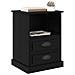 Armadio da Notte con cassetto 2 pcs Rovere nero 43 x 36 x 60 cm - Foto miniatura 3