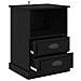 Armadio da Notte con cassetto 2 pcs Rovere nero 43 x 36 x 60 cm - Foto miniatura 5