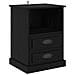 Armadio da Notte con cassetto 2 pcs Rovere nero 43 x 36 x 60 cm - Foto miniatura 6