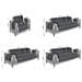 Copridivano Trapuntato Antimacchia Imbottito Quadri Beige Modello Galles 3 Posti Galles - Foto miniatura 4