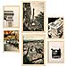 Set Di 6 Stampe Stampe Artistiche Da Parete Vintage Parigine Per La Camera Da Letto O Il Soggiorno A3 & A4 Telaio In Legno Chiaro - Foto miniatura 1