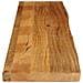 Piano Tavolo Bordi Vivi 160x30x3,8cm in Legno Massello di Mango - Foto miniatura 4