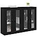 Armadi da Parete 2 pcs Rovere Nero 69,5 x 34 x 90 cm - Foto miniatura 3