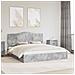Letto con Contenitore con testiera Grigio cemento 200 x 200 cm - Foto miniatura 2