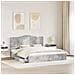 Letto con Contenitore con testiera Grigio cemento 200 x 200 cm - Foto miniatura 3