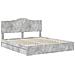 Letto con Contenitore con testiera Grigio cemento 200 x 200 cm - Foto miniatura 4