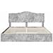 Letto con Contenitore con testiera Grigio cemento 200 x 200 cm - Foto miniatura 8