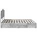 Letto con Contenitore con testiera Grigio cemento 200 x 200 cm - Foto miniatura 9