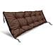 Cuscino da giardino impermeabile marrone 120x40 cm per panca in pallet - Foto miniatura 1