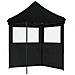 Tenda Party Nero 200 x 200 x 306 cm Tessuto Oxford - Foto miniatura 1