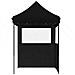 Tenda Party Nero 200 x 200 x 306 cm Tessuto Oxford - Foto miniatura 3