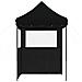 Tenda Party Nero 200 x 200 x 306 cm Tessuto Oxford - Foto miniatura 5