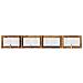 Cancello per cani con supporti 4 pcs Legno antico 100 x 60 cm - Foto miniatura 1