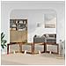 Cancello per cani con supporti 4 pcs Legno antico 100 x 60 cm - Foto miniatura 3