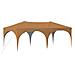 Tenda per feste a pop-up 575 x 288 x 245 cm Beige - Foto miniatura 1