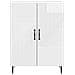 Credenza Bianco Lucido 66 x 34,5 x 89,5 cm Legno ingegnerizzato - Foto miniatura 4