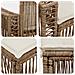 Set Divano da Giardino 13 pcs Beige e Bianco Crema polyrattan - Foto miniatura 6