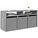 Lowboard con cassetto Grigio Sonoma 102 x 32 x 48,5 cm - Foto miniatura 3