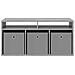 Lowboard con cassetto Grigio Sonoma 102 x 32 x 48,5 cm - Foto miniatura 6