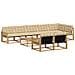 Set di divani da esterno 9 pcs Bianco e Beige 79 x 79 x 37 cm - Foto miniatura 1