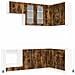 Unità Cucina LYON 8 pcs Rovere Fumo Legno ingegnerizzato - Foto miniatura 1