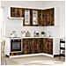 Unità Cucina LYON 8 pcs Rovere Fumo Legno ingegnerizzato - Foto miniatura 2