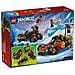 NINJAGO 71864 Veicoli Combinanti di Kai e Cole, con Macchina e Moto Giocattolo e 3 Minifigure, Regalo per Bambini da 7+ - Foto miniatura 2