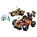 NINJAGO 71864 Veicoli Combinanti di Kai e Cole, con Macchina e Moto Giocattolo e 3 Minifigure, Regalo per Bambini da 7+ - Foto miniatura 13