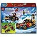 NINJAGO 71864 Veicoli Combinanti di Kai e Cole, con Macchina e Moto Giocattolo e 3 Minifigure, Regalo per Bambini da 7+ - Foto miniatura 18