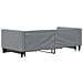 Divano Letto Estraibile Cassetti Grigio Chiaro 100x190 Tessuto - Foto miniatura 5