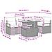 Set Divano da Giardino 6 pz Marrone Poly Rattan - Foto miniatura 9