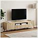 Mobile TV LED a 3 pezzi Rovere Sonoma Legno ingegnerizzato - Foto miniatura 8