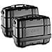 Valigie Trekker 33lt Black Line Nero Laterale - Foto miniatura 1