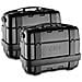 Valigie Trekker 33lt Black Line Nero Laterale - Foto miniatura 2