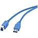 Cavo Usb - Da Usb Tipo A (m) A Usb Tipo B (m) - Usb 3.0 - 18 M - Blu - Foto miniatura 1