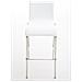 Sgabello Bar Impilabile Avola In Acciaio E Similpelle I Sedia Alta Da Cucina Con Schienale Altezza Seduta 78 CM Bianco - Foto miniatura 2