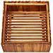 Fioriera Da Giardino 50x50x25 Cm In Legno Massello Di Acacia - Foto miniatura 3