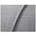 Letto In Tessuto Grigio Piazza E Mezza 140x200cm Nantes - Foto miniatura 7