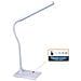 Slim: Lampada Da Scrivania Led 6w, Bianca. Interruttore ''touch - Foto miniatura 2