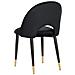 Set Di Due Sedie Da Pranzo In Velluto Nero Magalia - Foto miniatura 10