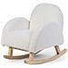 Sedia a Dondolo per Bambini in Peluche Avorio - Foto miniatura 1