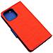 Maxy Custodia Book Orizzontale Silicone Case Per Apple Iphone 13 Pro Max Red-navy - Foto miniatura 3